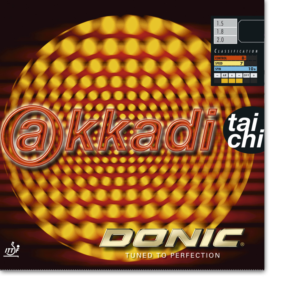 DONIC Akkadi Taichi Belag klebrig schwarz Vorhand