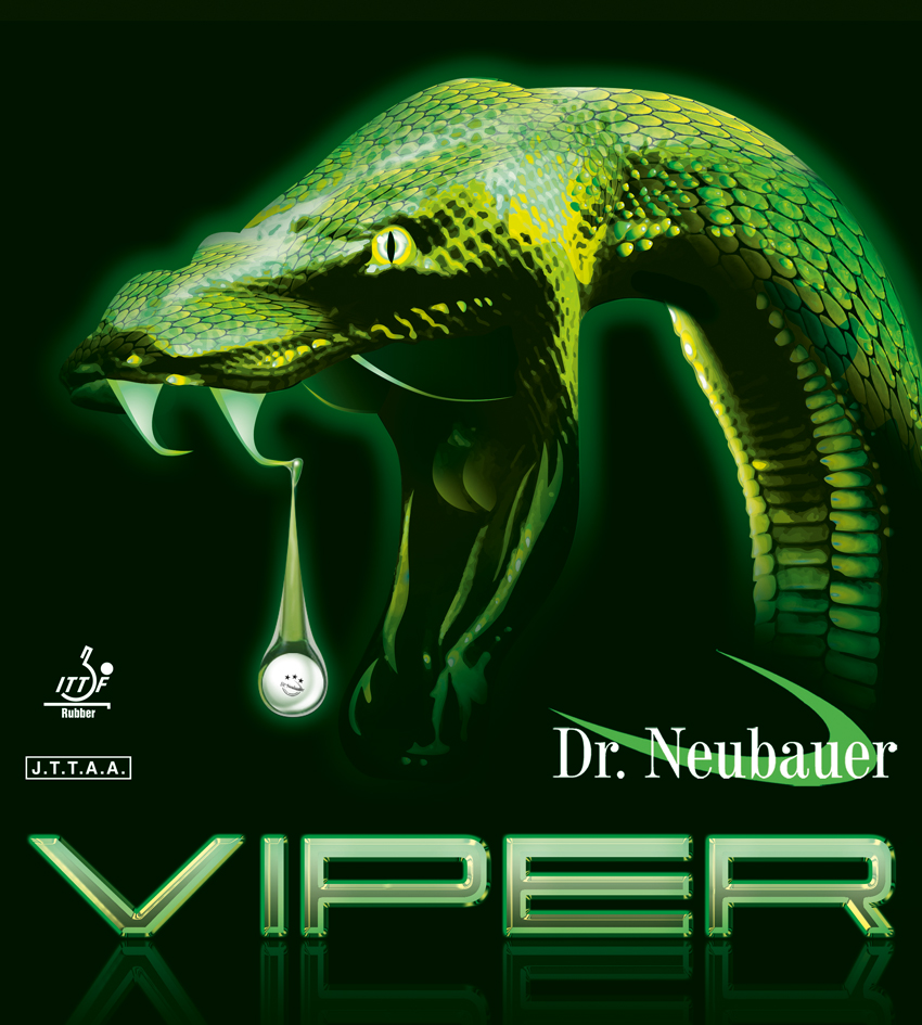 Dr.Neubauer Viper Tischtennisbelag lange Noppen rot OX