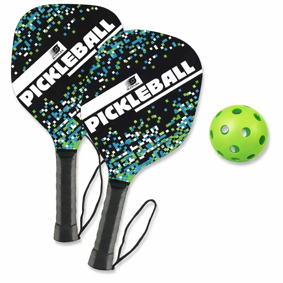 sunflex NEOREMIX Pickleball Set 2 Schläger + Ball + Netz