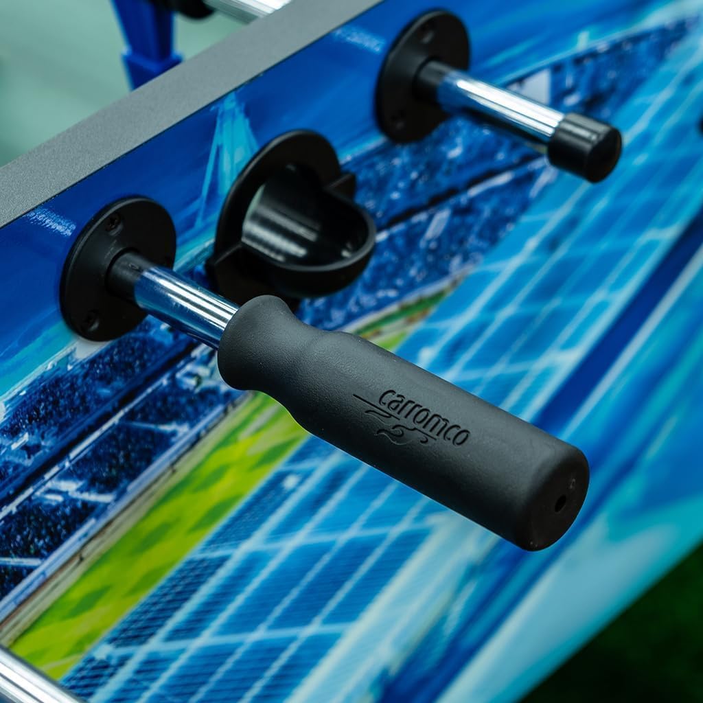 Carromco Stadium-XT Kickertisch blau Profi Turnierkicker