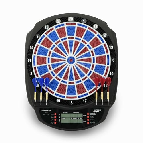 Carromco Toledo-301 E-Dartscheibe LCD für 8 Spieler