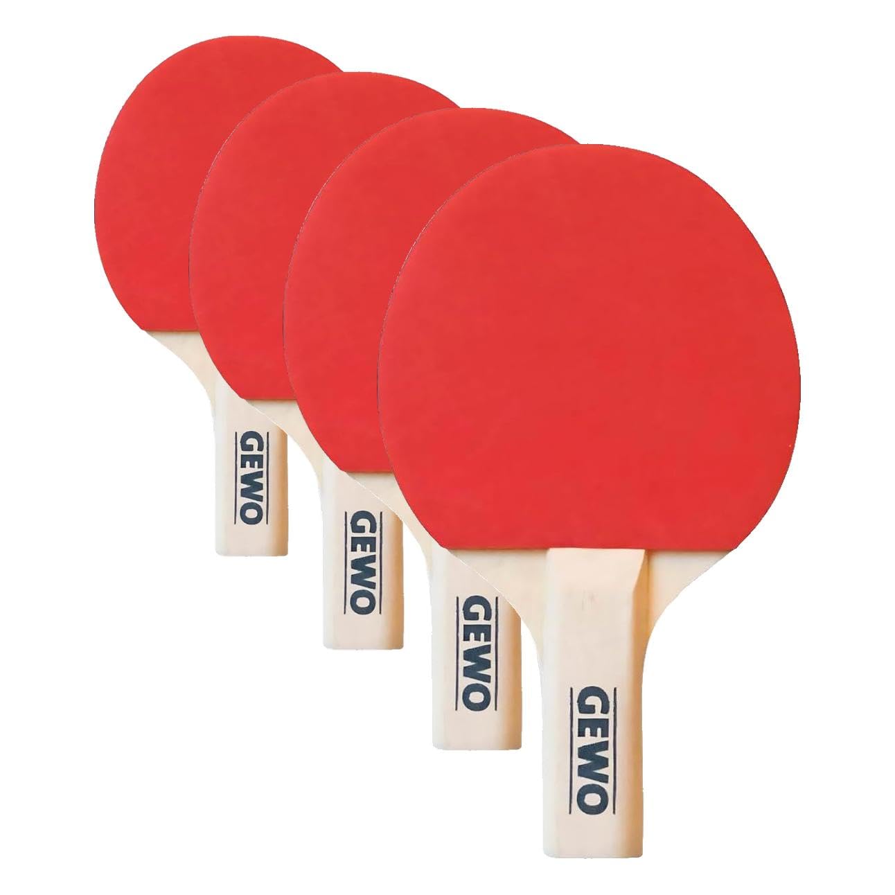 GEWO Player Mini Tischtennisschläger 15,5cm rot-schwarz