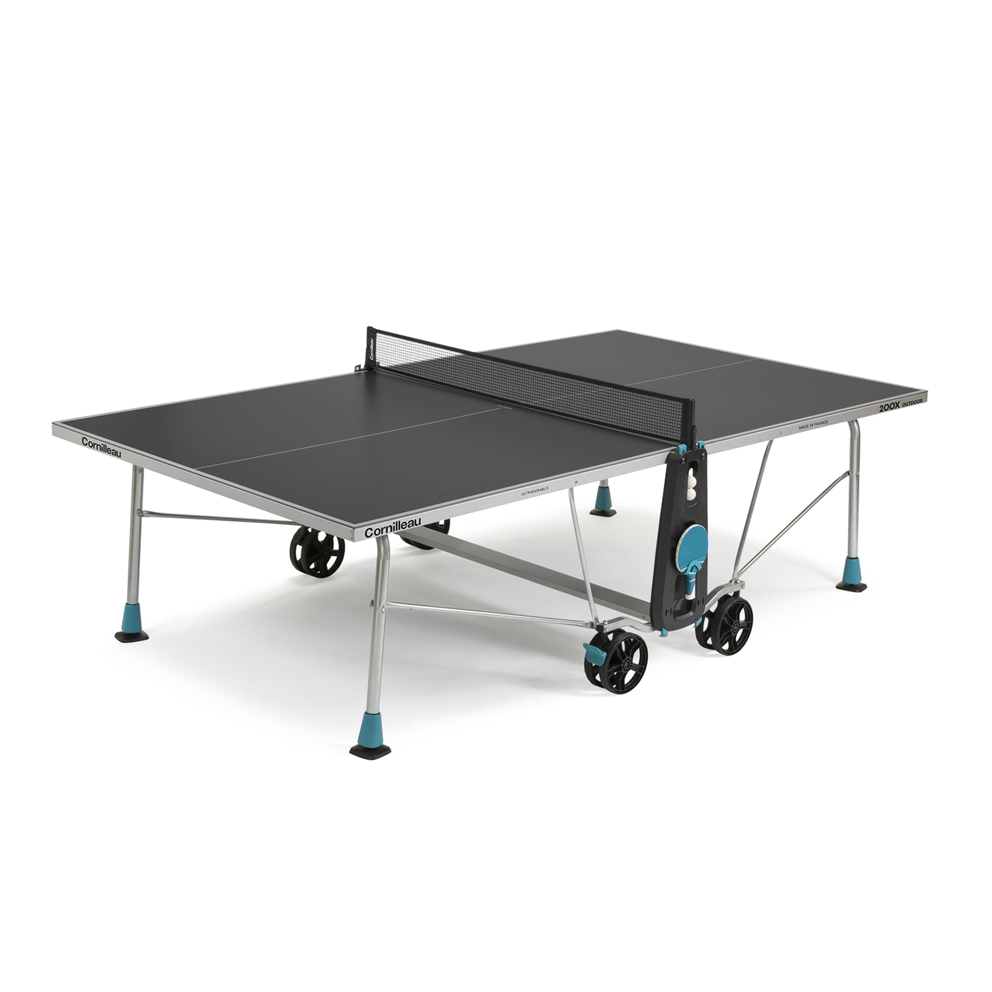 Cornilleau 200X Tischtennisplatte Outdoor grau klappbar