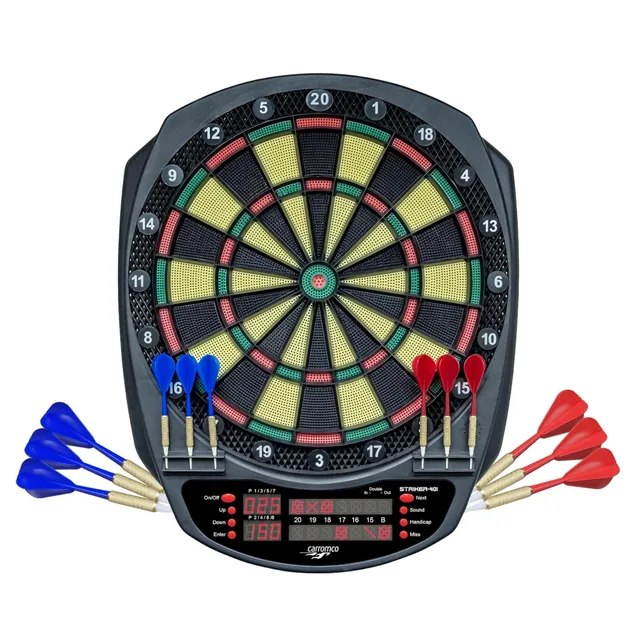 Carromco Striker-401 E-Dartscheibe 35 Spiele LED