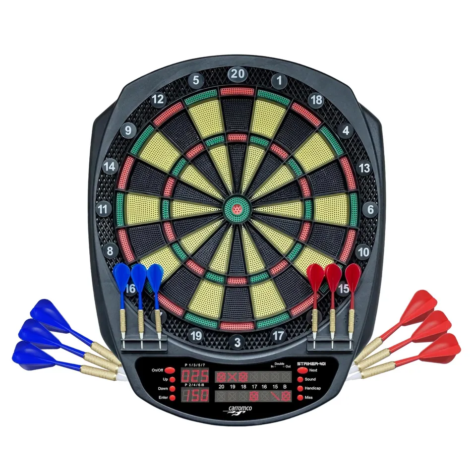 Carromco Striker-401 E-Dartscheibe 35 Spiele LED