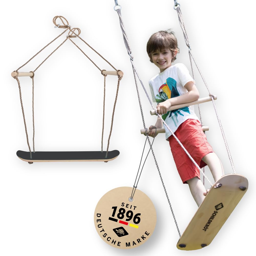 Schildkröt Outdoor Skateboard-Schaukel Holz 100kg Garten