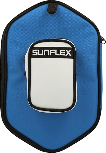 Sunflex Duplex Tischtennishülle Schwarz/Blau für 2 Schläger