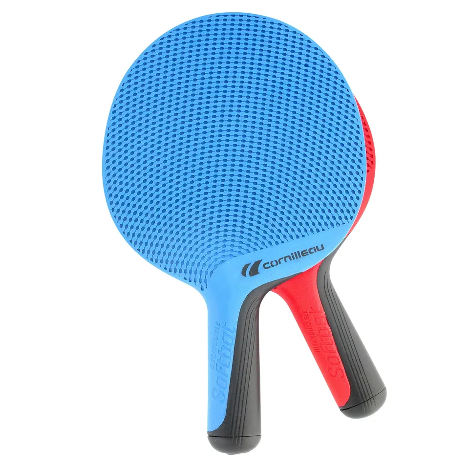 Cornilleau Softbat Eco Tischtennisschläger 2er Set rot/blau Outdoor