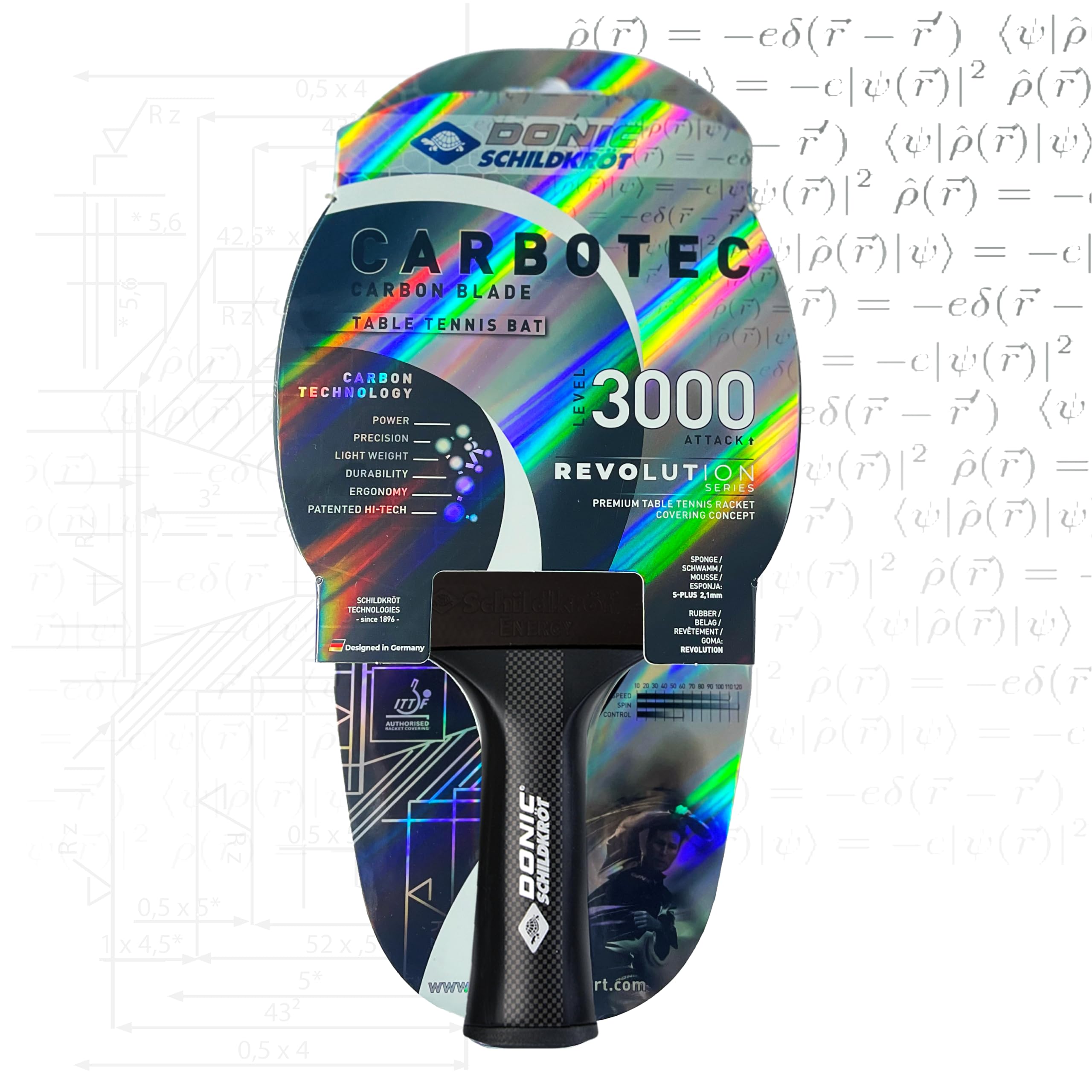 Schildkröt CarboTec 3000 Tischtennisschläger Carbon Attack