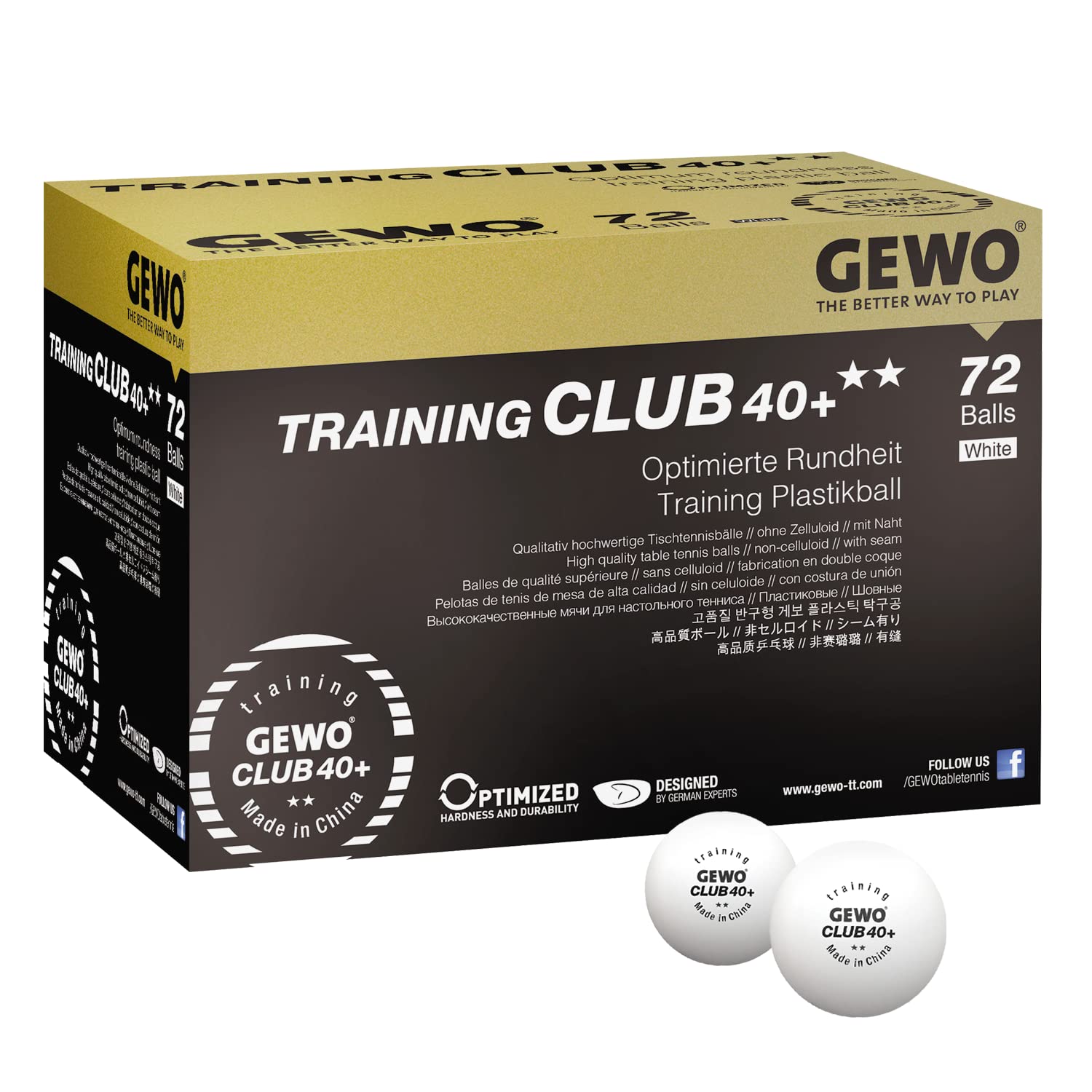 GEWO Ultra SLP Training Club Bälle weiß 72 Stück