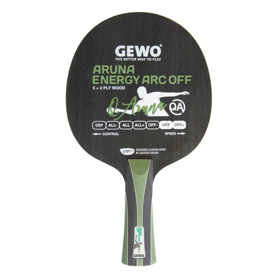 GEWO Aruna Energy ARC Off Tischtennisholz konkav Aramid-Carbon