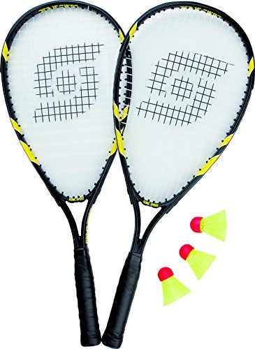 sunflex Sonic Speed Badmintonset Alu schwarz/gelb