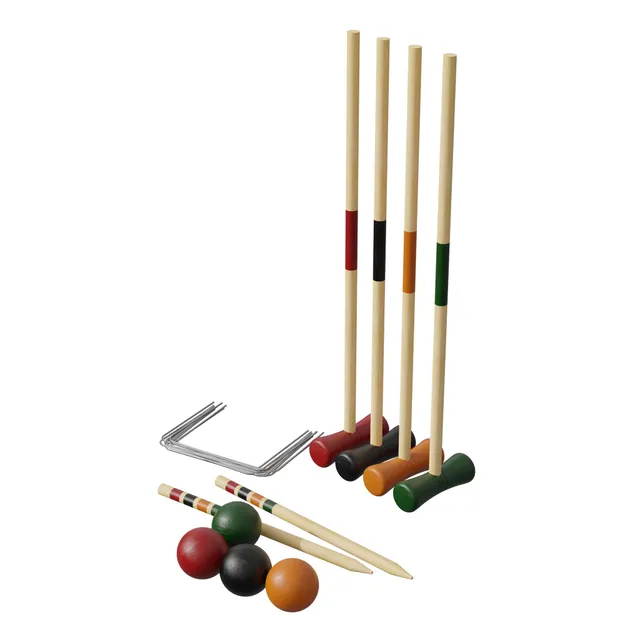 Carromco Basic-XM Krocket Set 4er Holz für 4 Spieler