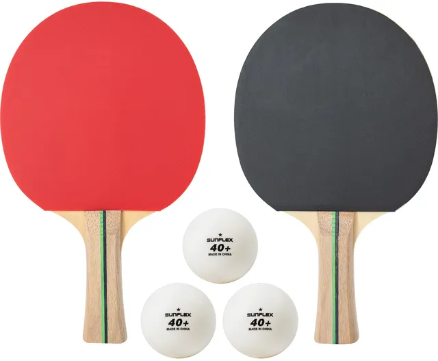 sunflex PRIME Midi Tischtennisschläger-Set 2 Schläger+3 Bälle