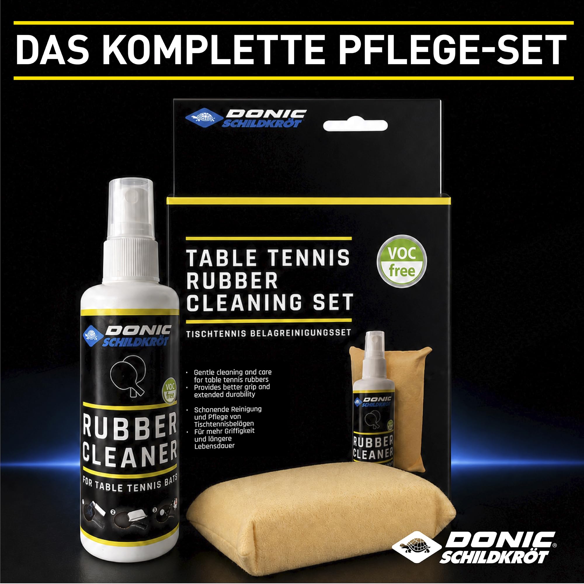 Schildkröt Outdoor Tischtennis Reinigungsset 100 ml Schwamm
