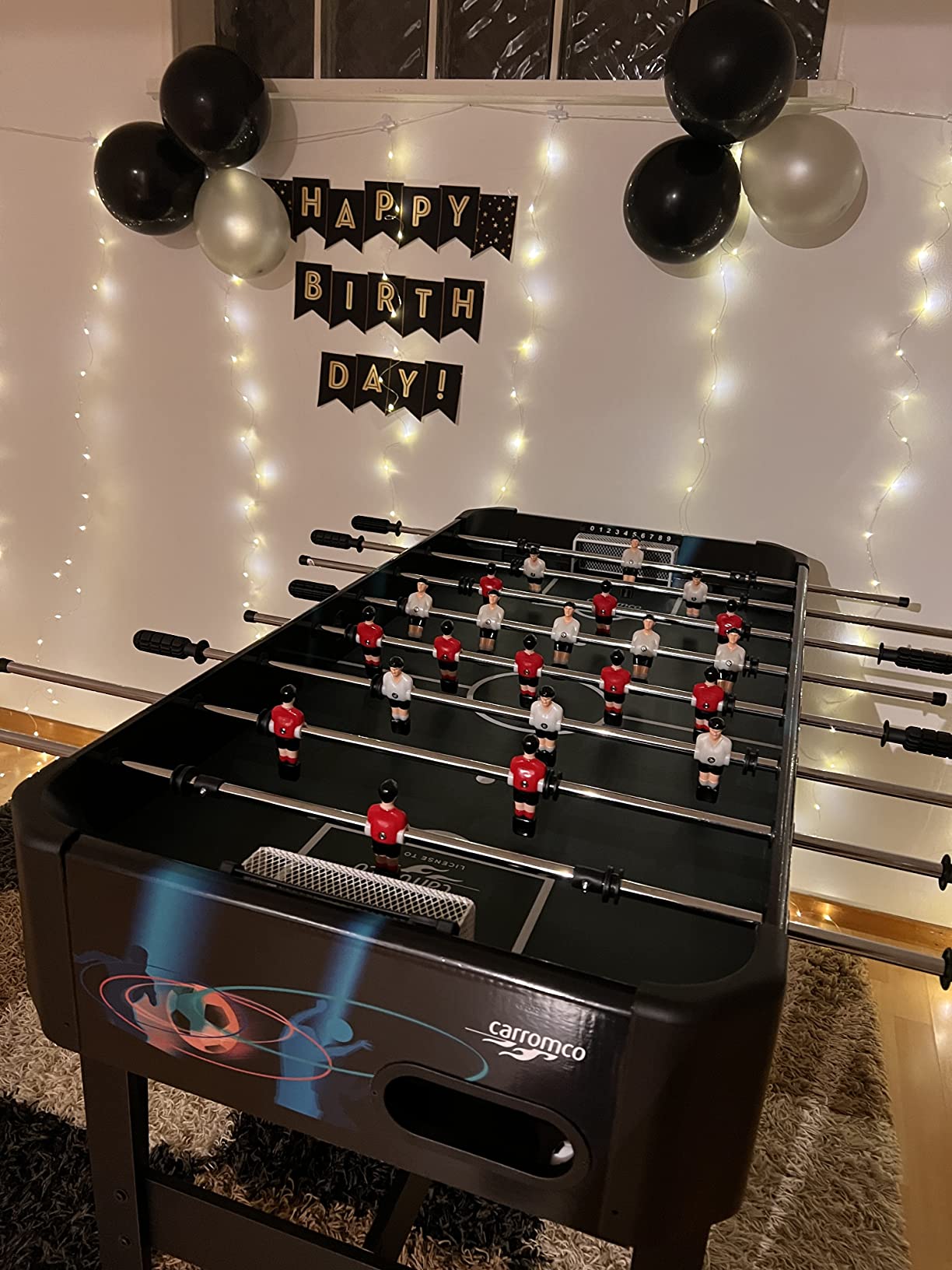 Carromco Tucana-XT Tischkicker Schwarz 122x61 cm Kinder