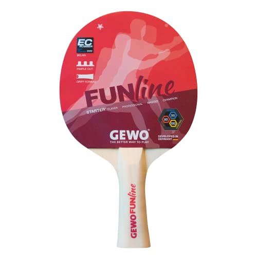 GEWO Fun Starter Tischtennisschläger konkav Anfänger
