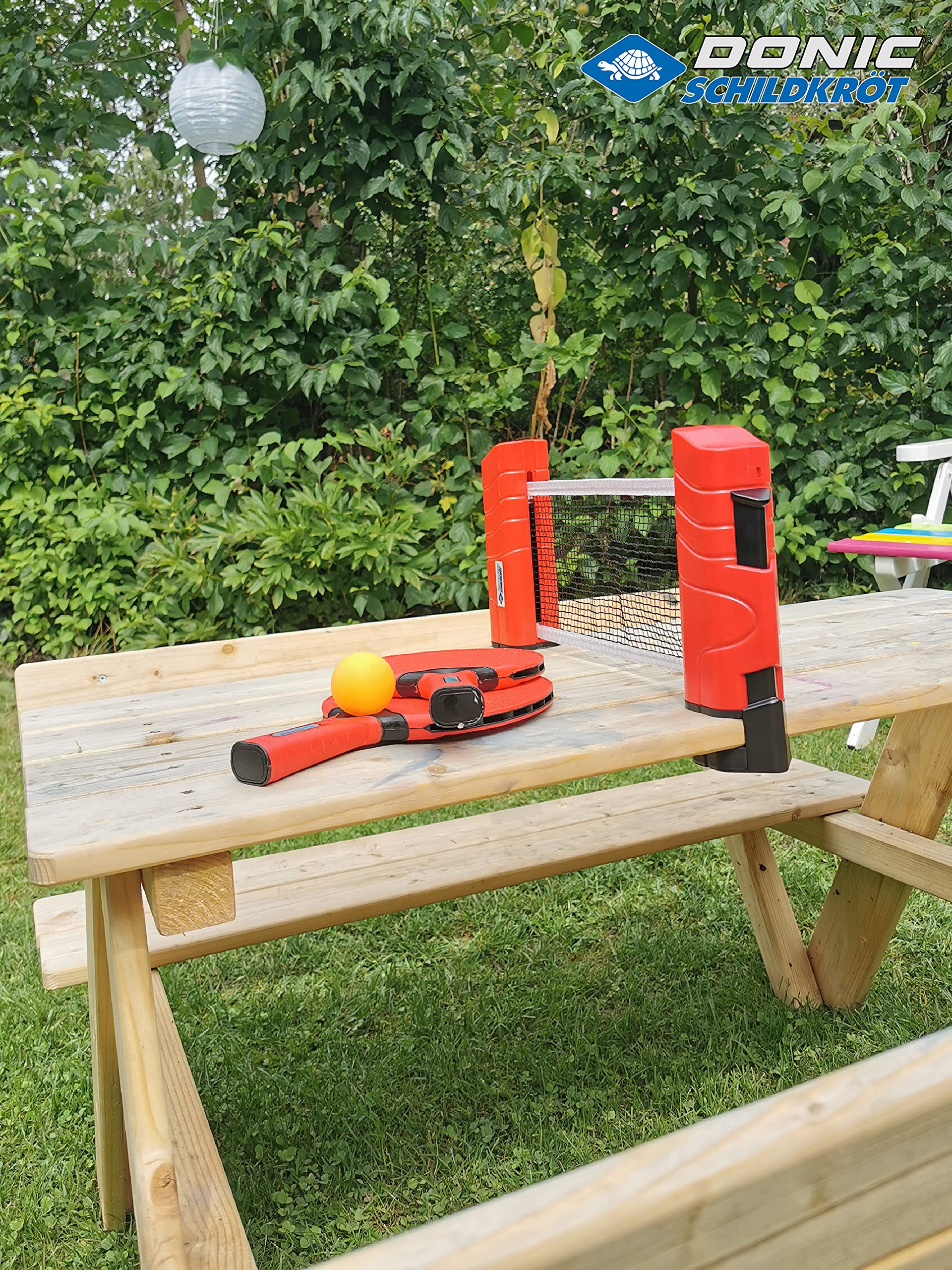 Schildkröt Outdoor Tischtennisset mit Netz 2 Schläger wetterfest