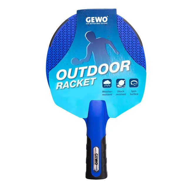 GEWO AWR Outdoor Tischtennisschläger blau wetterfest konkav