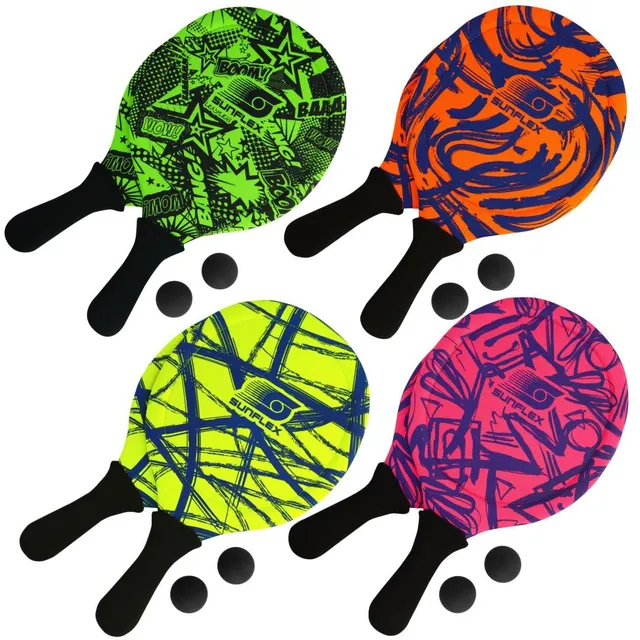Sunflex Funky Beachball-Set Schiggerset Grün mit 2 Bällen wasserfest