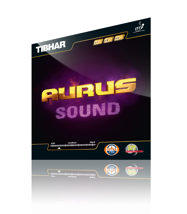 TIBHAR Aurus Sound Tischtennisbelag rot weich