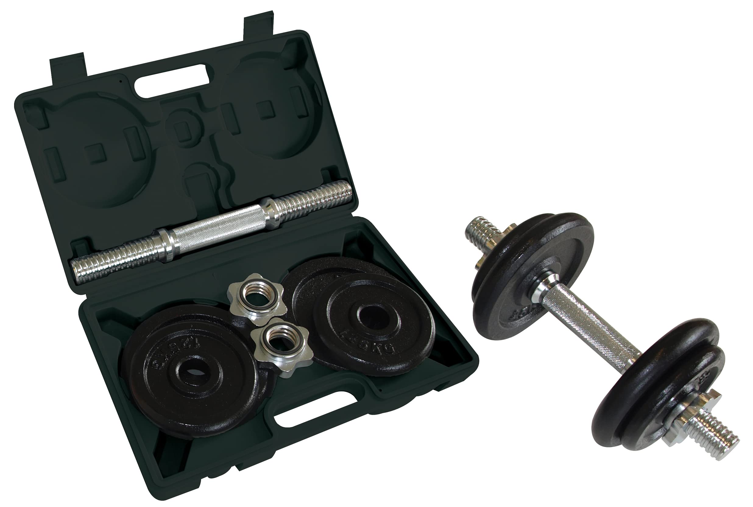 Schildkröt Outdoor Kurz-Hantelset 10kg Koffer Schwarz