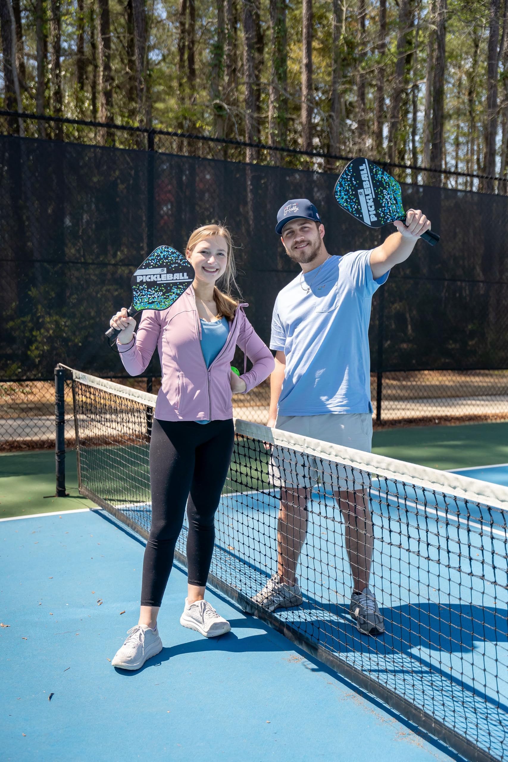 sunflex NEOREMIX Pickleball Set 2 Schläger + Ball + Netz