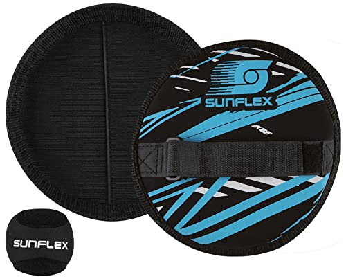 Sunflex Action Pro Sure Catch Klettballspiel schwarz 2 Schläger