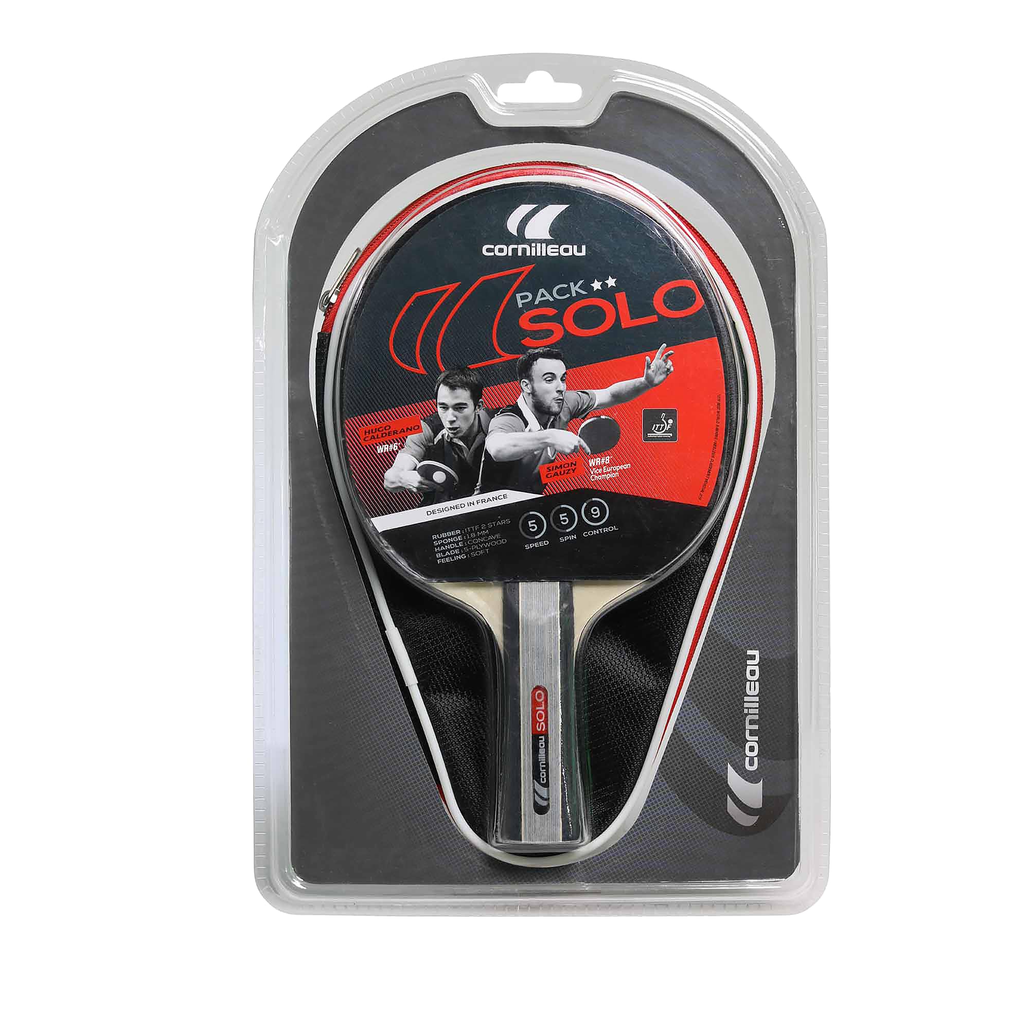 Cornilleau Tischtennisschläger Set 4 Schläger 4 Bälle