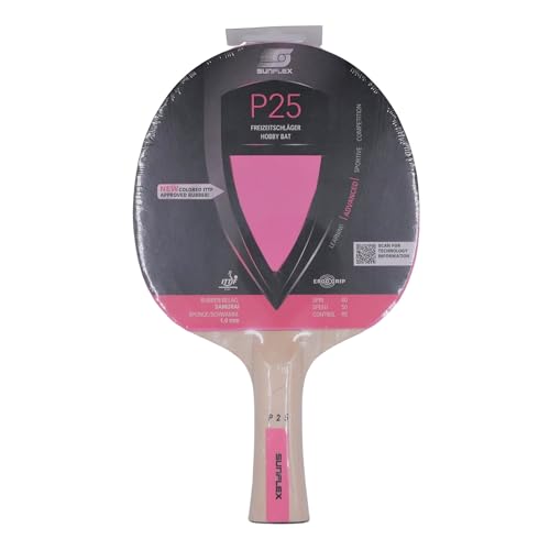 sunflex COLOR COMP P25 Tischtennisschläger Pink konkav