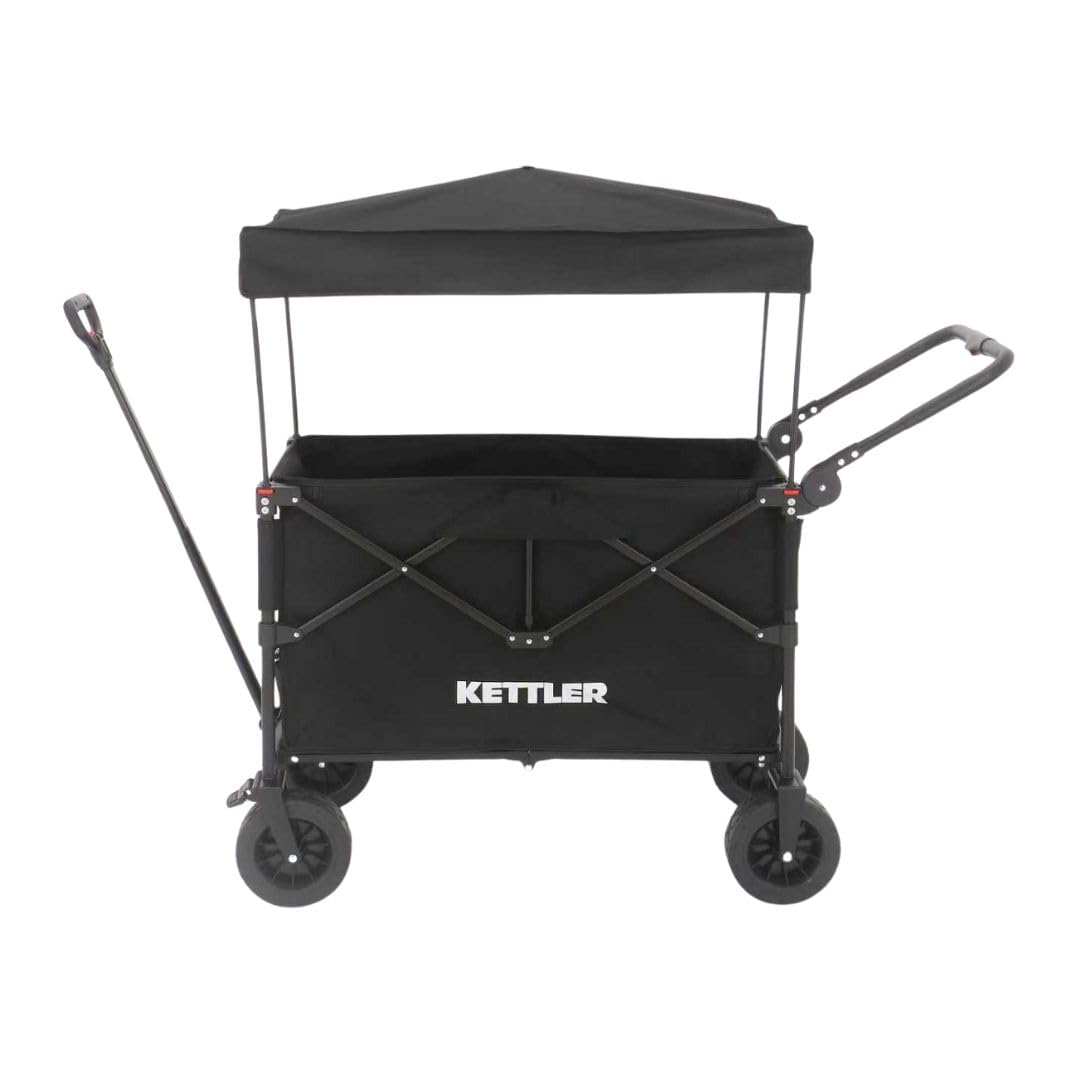 KETTLER Easy Bollerwagen faltbar Schwarz 100 kg