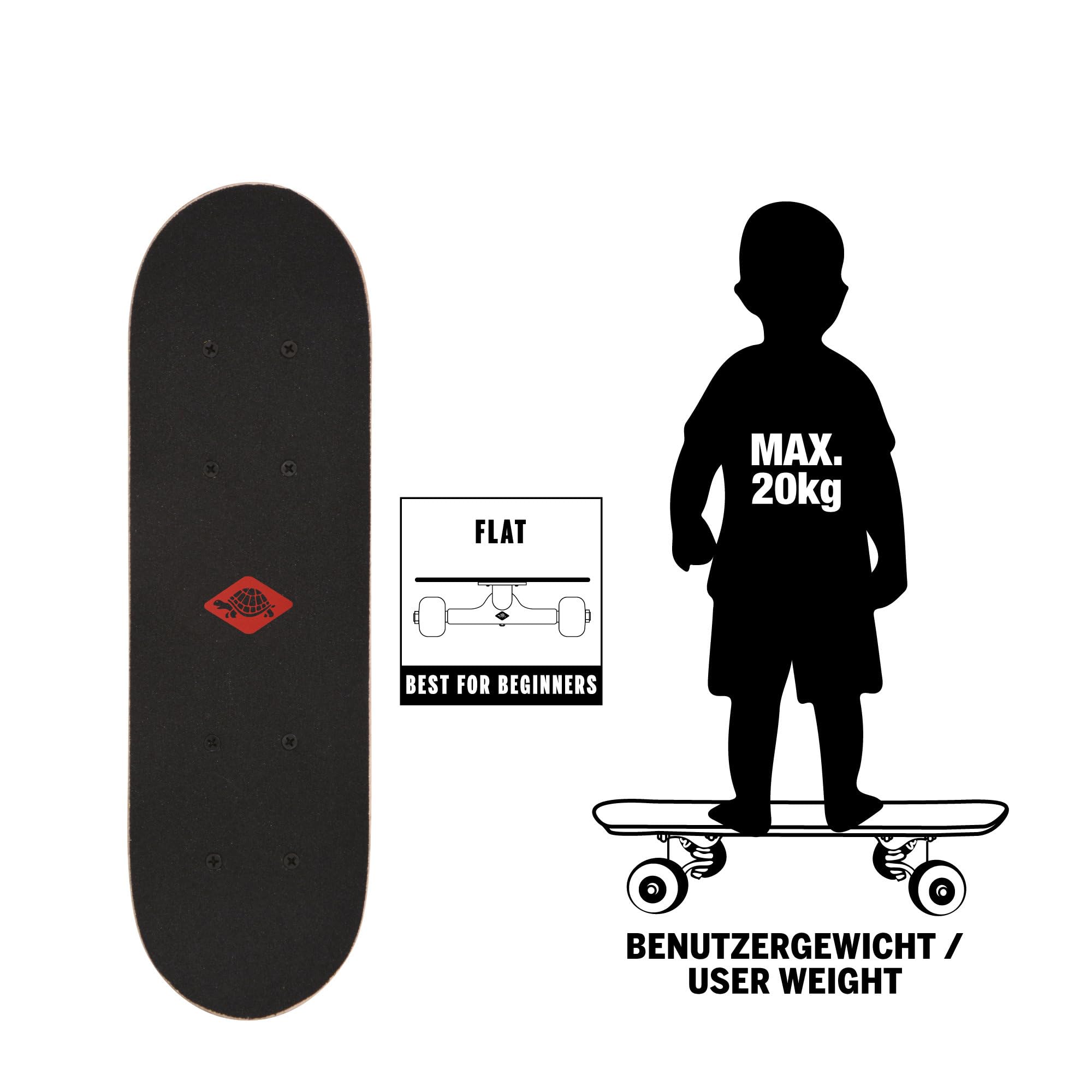 Schildkröt Outdoor Mini-Skateboard 17 43cm für 4-6 Jahre