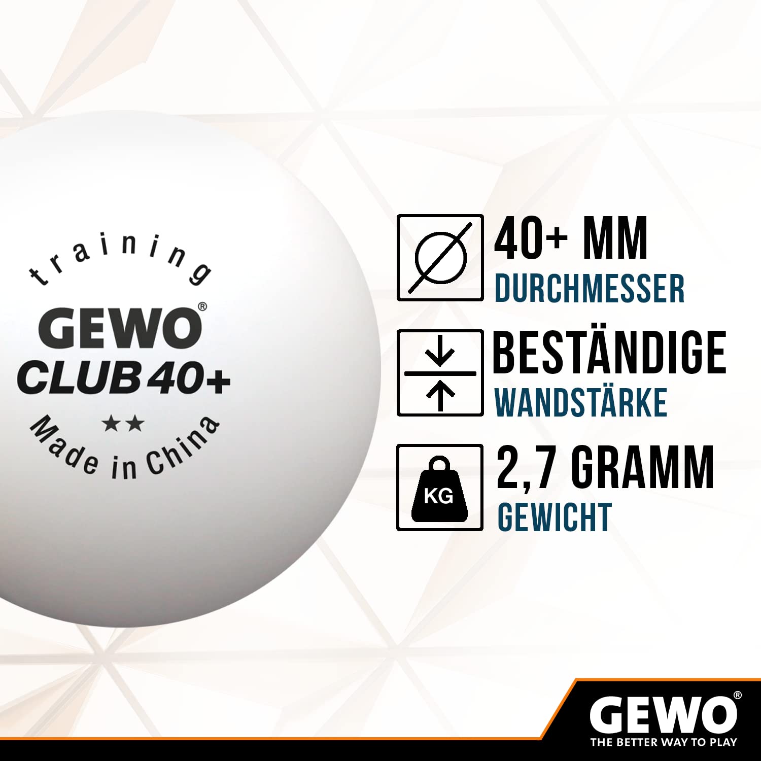 GEWO Ultra SLP Training Club Bälle weiß 72 Stück