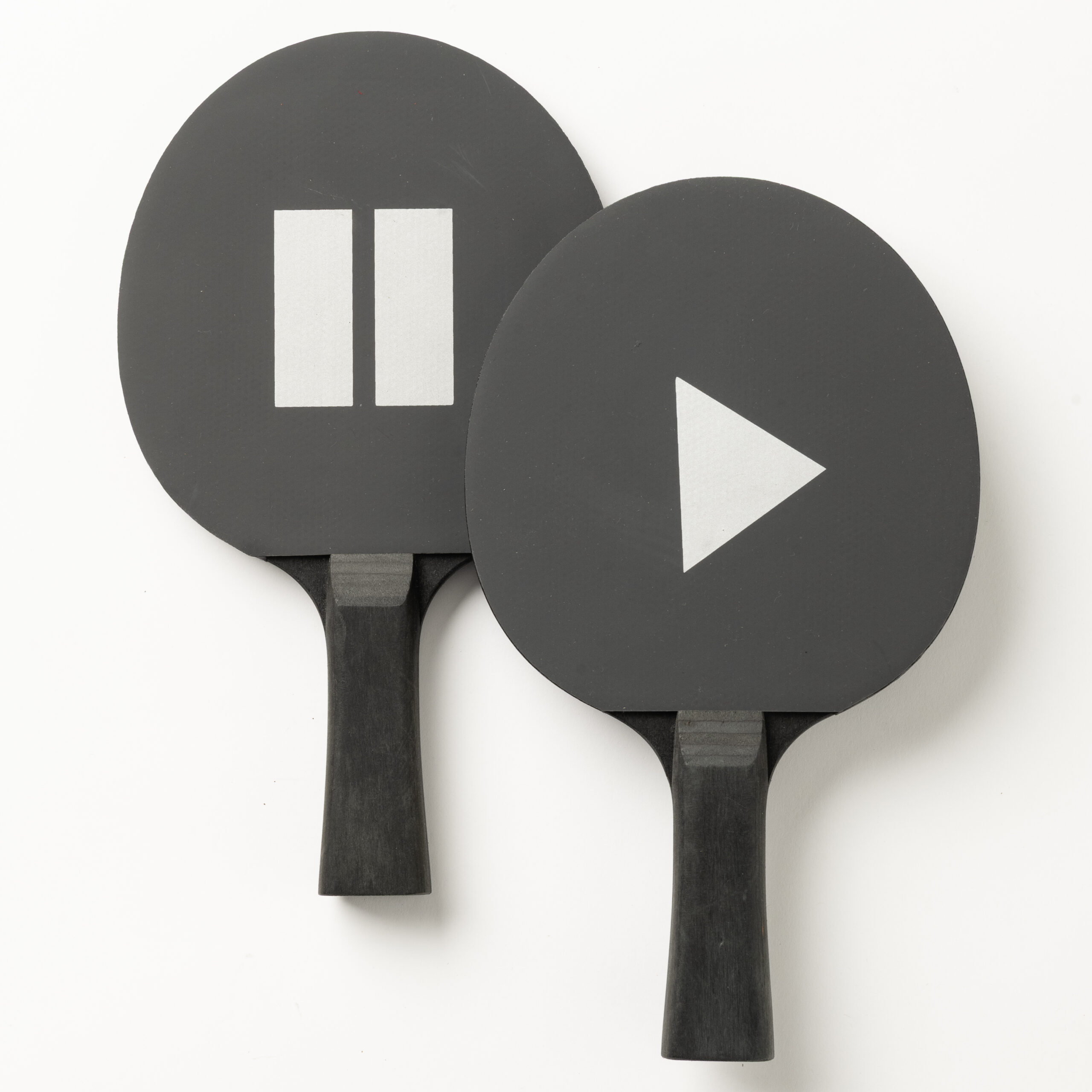 Mr. Tischtennis Play Pause Fertigschläger schwarz Design
