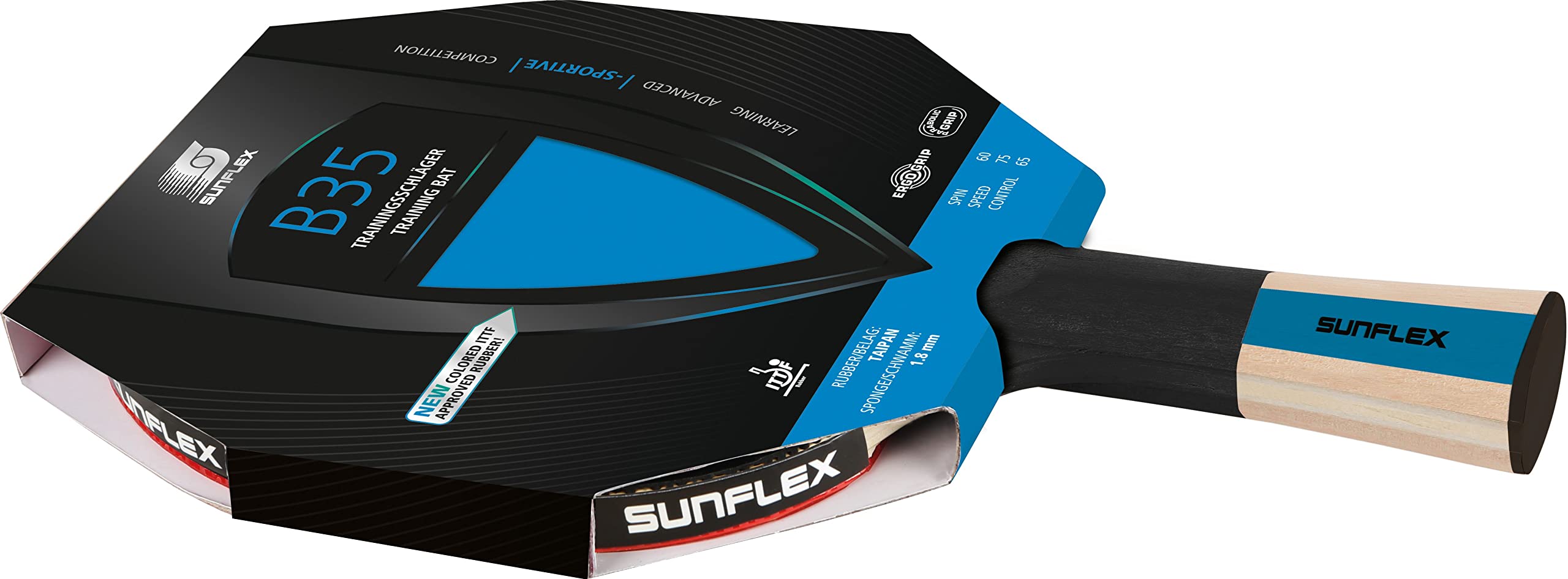 Sunflex Color Comp B35 Tischtennisschläger Blau Single 1,8 mm