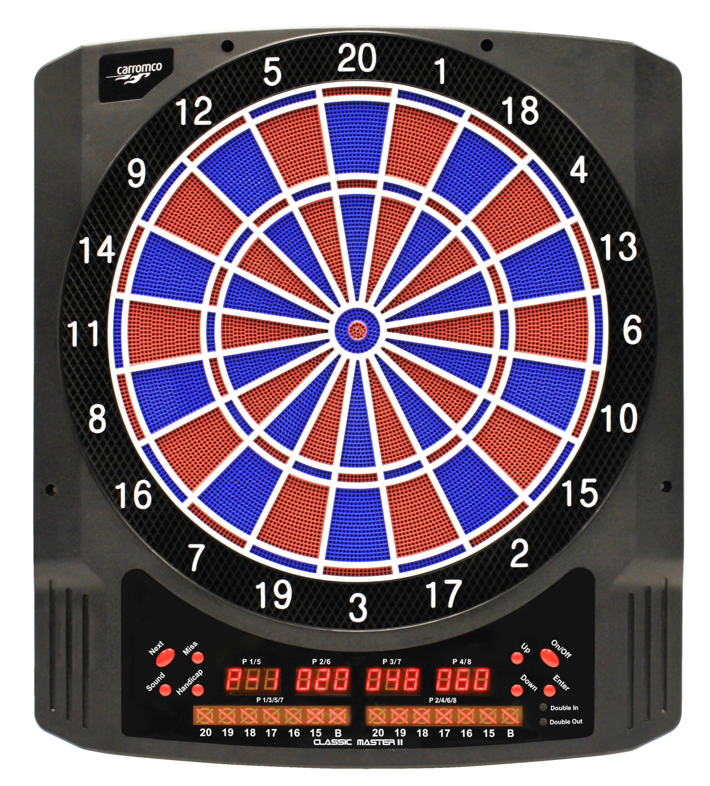 Carromco Classic Master II E-Dartboard 8 Spieler