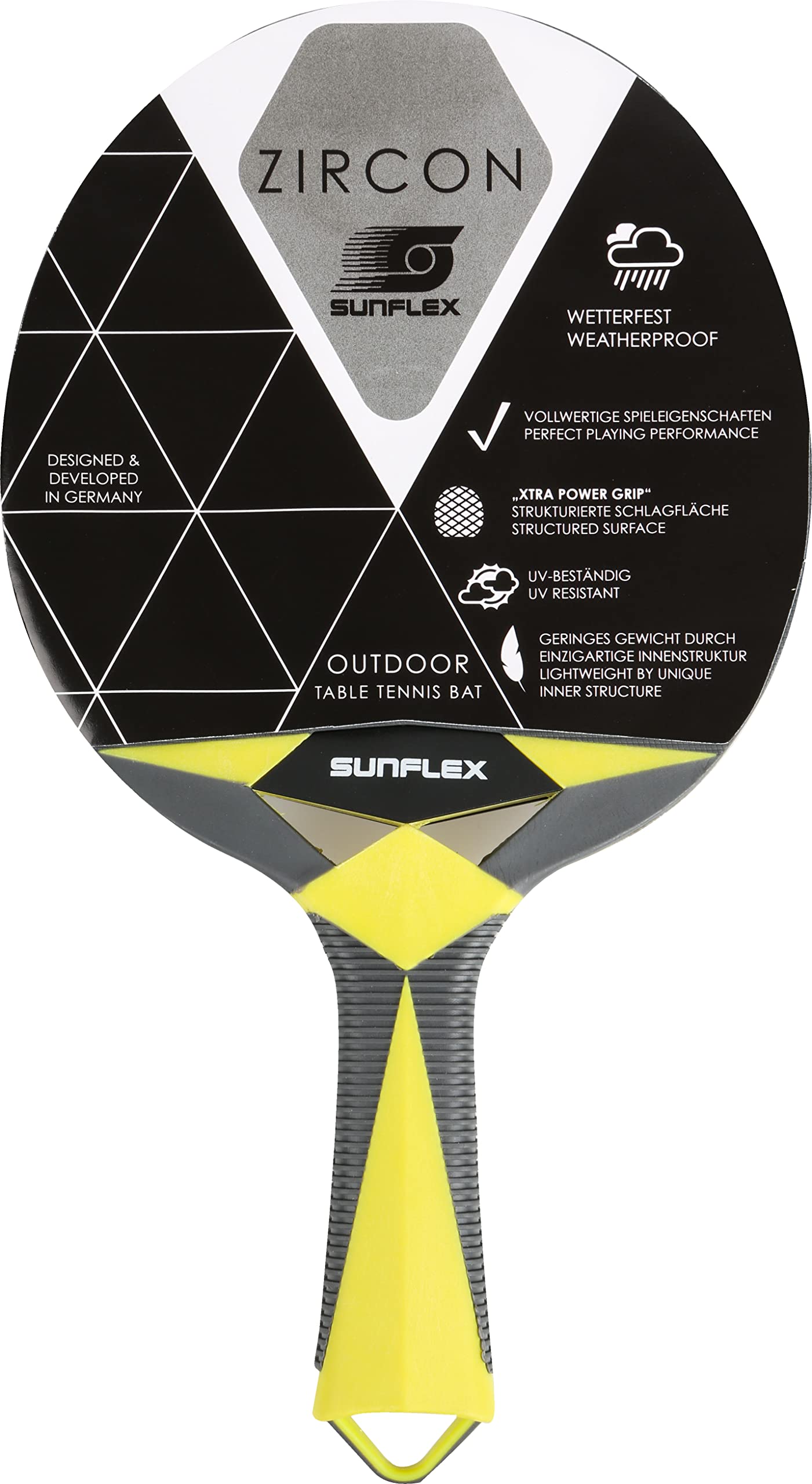 Sunflex Color Comp Zircon Outdoor-Tischtennisschläger wetterfest
