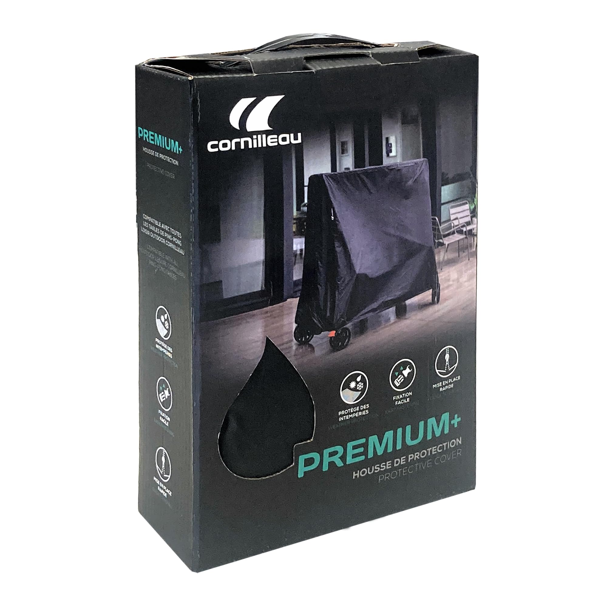 Cornilleau Premium+ Tischtennistisch Schutzhülle Regen UV
