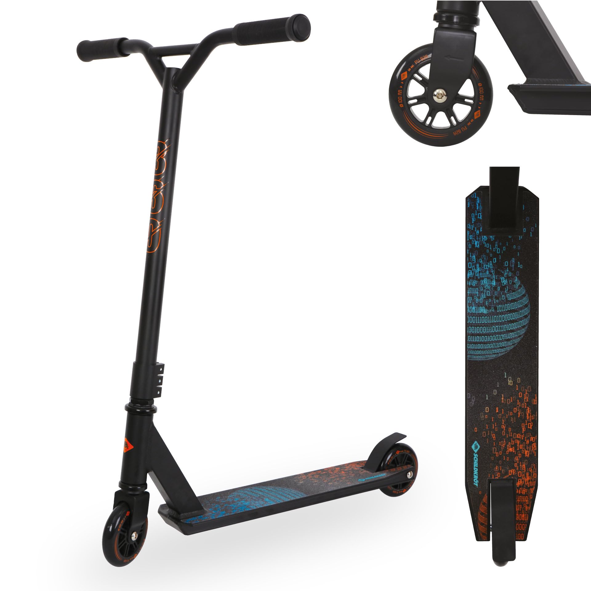 Schildkröt 360 Space Stunt Scooter Alu-Deck 100mm ab 8 J.