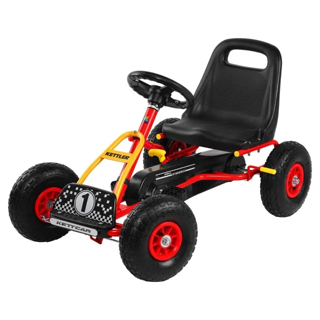 KETTLER Kettcar Retro Go-Kart rot Handbremse