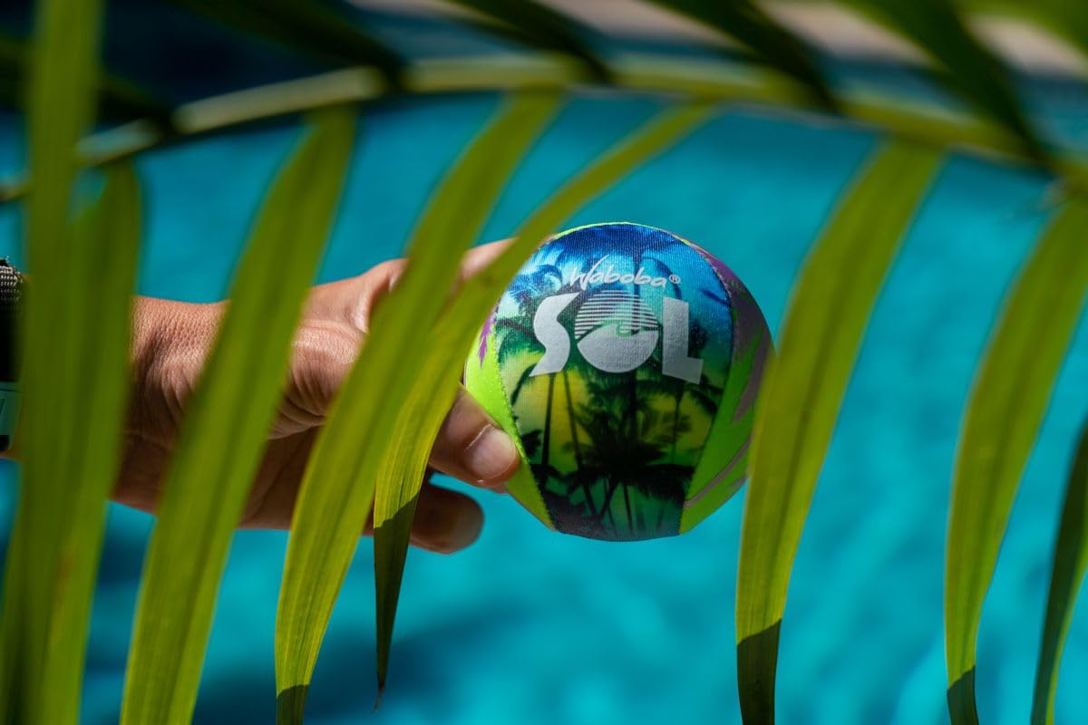 Sunflex Splash SOL Wasserball Grün Palmtrees 8 cm
