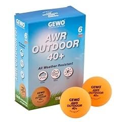 GEWO AWR Outdoor 40+ Tischtennisbälle weiß 6er wasserfest