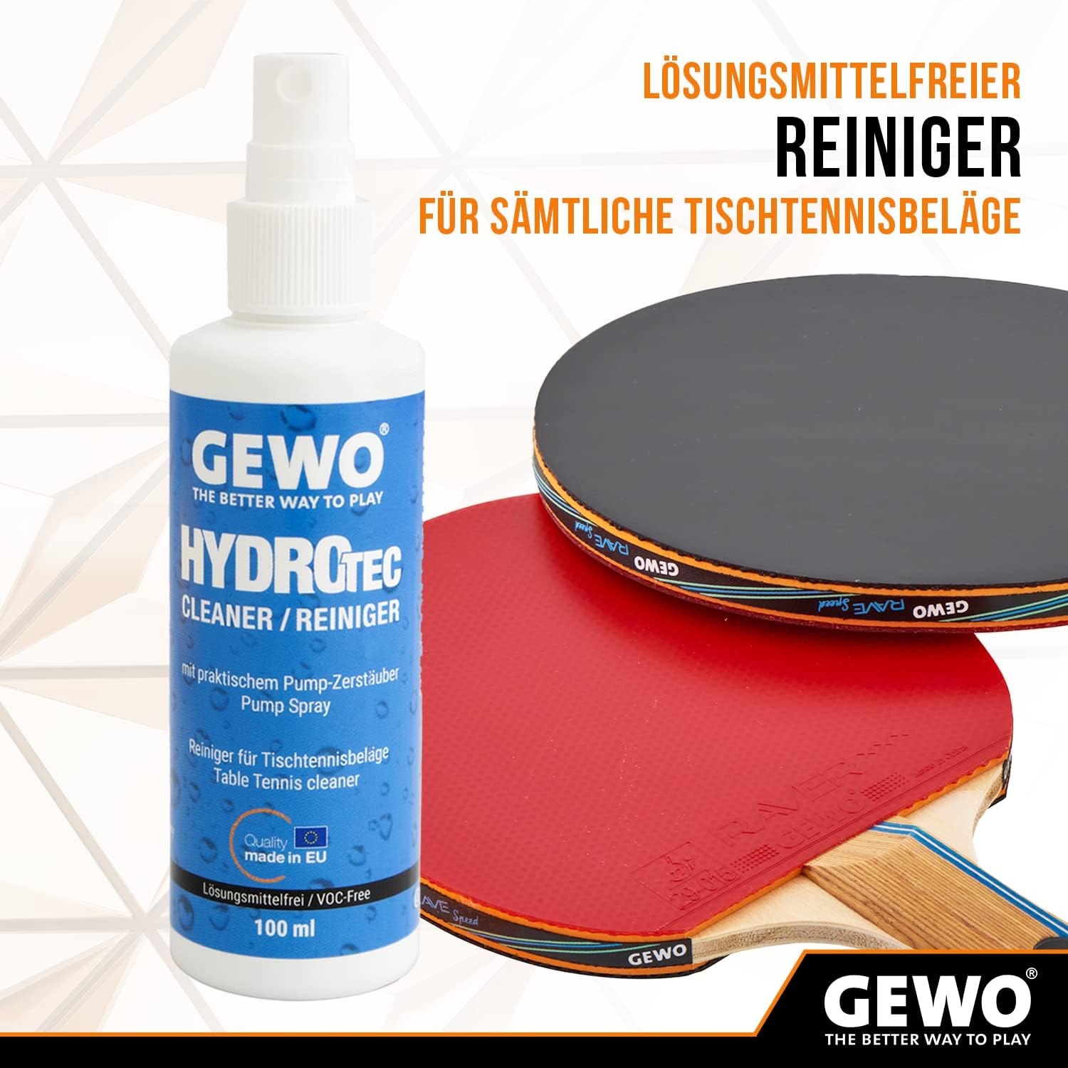 GEWO HydroTec Belagreiniger 100ml mit Schwamm Grip-Spray