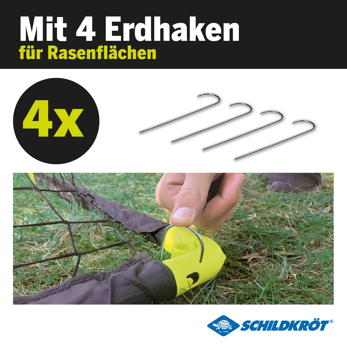Schildkröt Outdoor Fußballtor klappbar 90 cm wetterfest mit Heringe