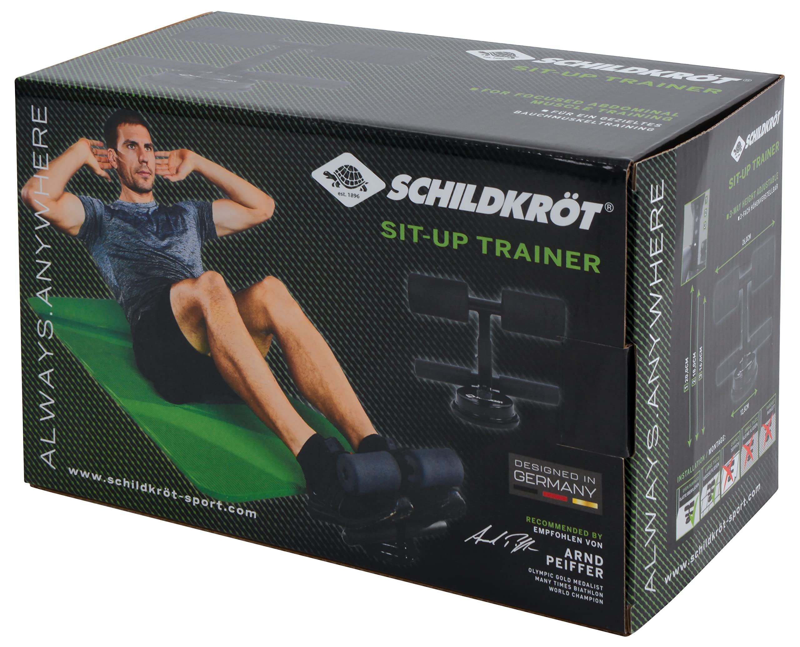 Schildkröt Outdoor Sit-Up Trainer Bauchtrainer Saugnapf