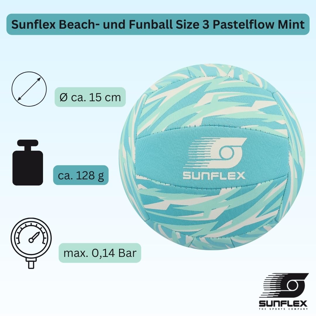 Sunflex NeoGrip Beach- Funball Gr.3 Pastelflow Mint 15 cm
