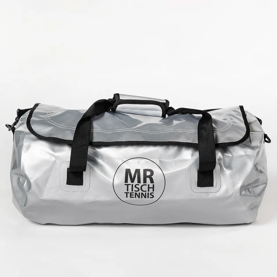 Mr. Tischtennis Duffle-Bag Sporttasche 60 cm silber