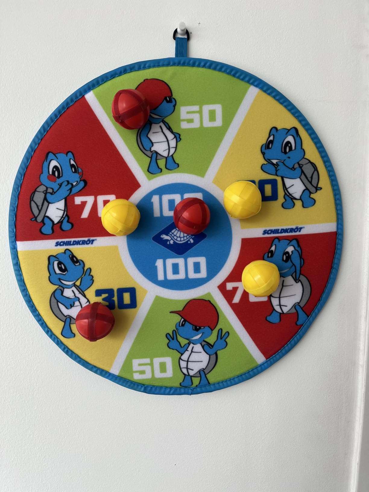 Schildkröt Outdoor Soft Dart Set Klett Dartscheibe 38 cm