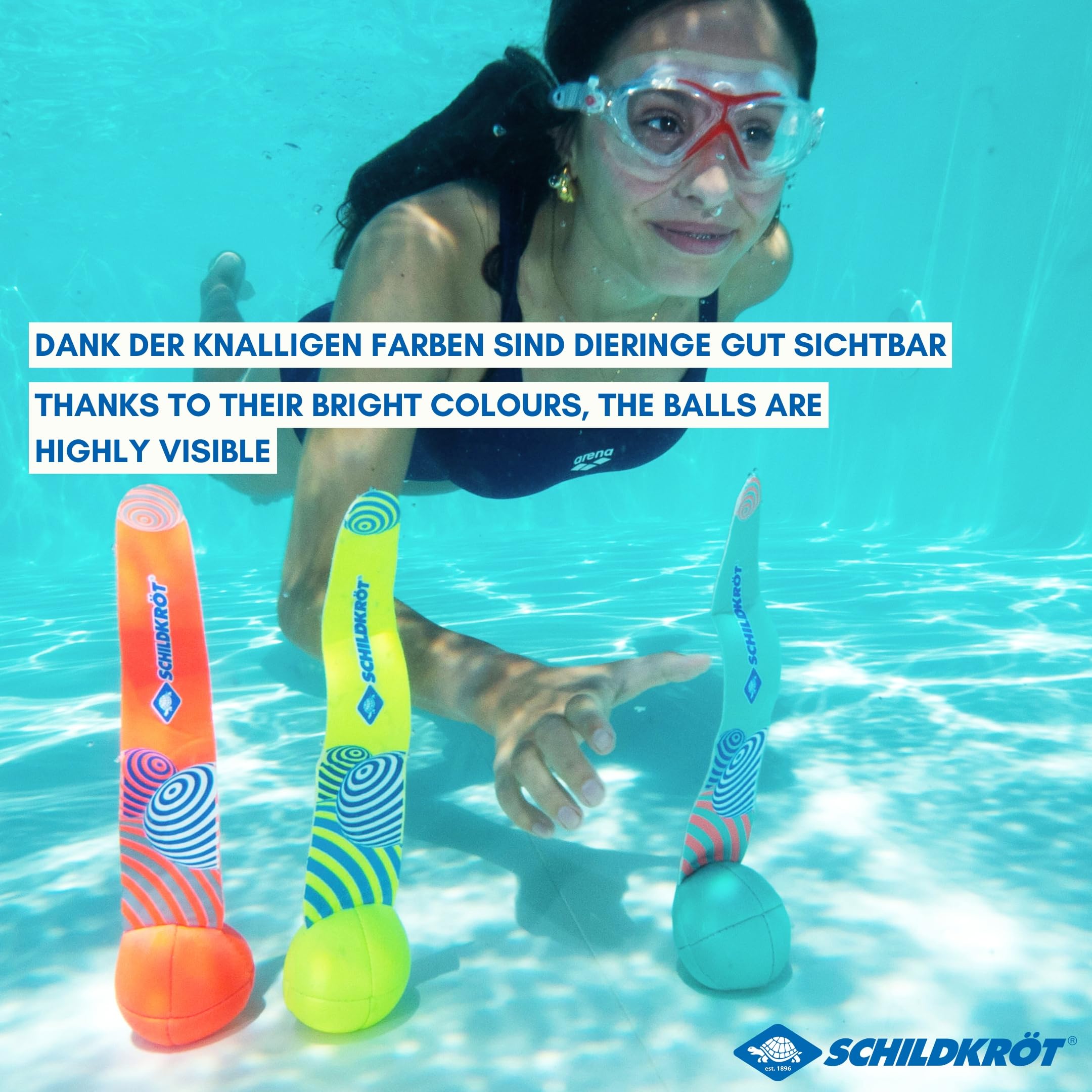 Schildkröt Outdoor Neopren Diving Balls 3 Tauchbälle Schweif