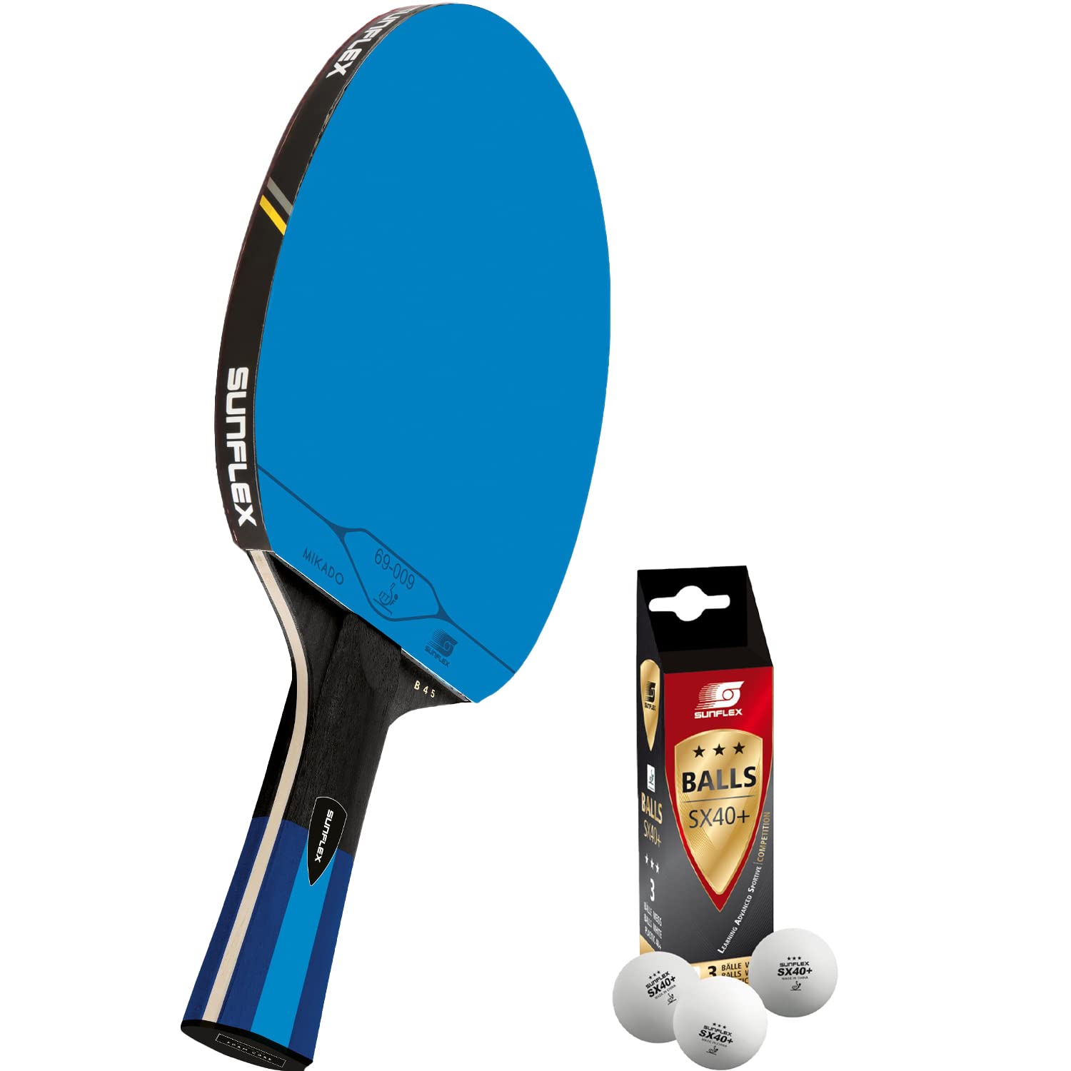 Sunflex Color Comp B45 Tischtennisschläger Blau Single ITTF